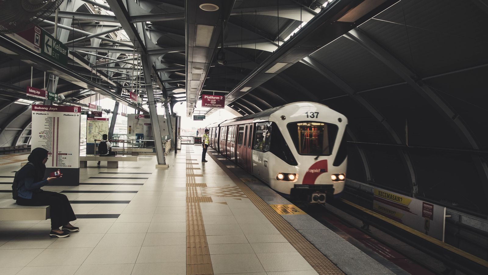Illustrative — an MRT train on a Kuala Lumpur transit line